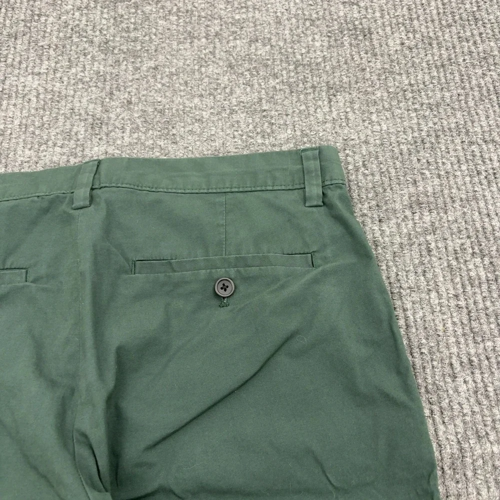 Banana Republic Mason Short Mens 30 Green Cotton Spandex Chino Casual Summer